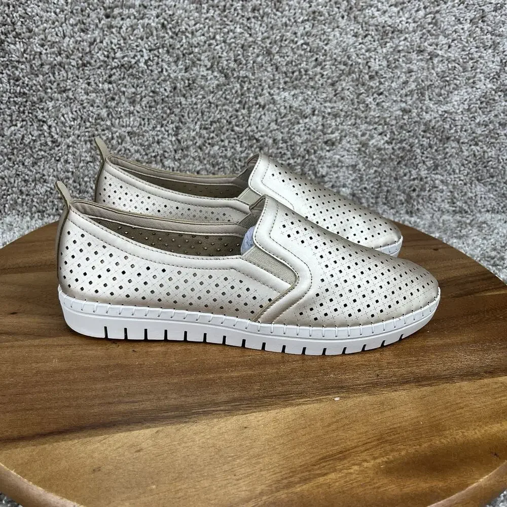 Easy Street Fresh Women's Size 9 Wide BLACK/GORE Slip-On Sneakers Shoes
